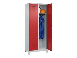 locker,HxBxD 1950x800x500mm,2vak,vak B 400mm,cil.-slot,voeten - 1