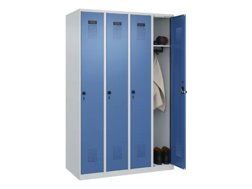 locker,HxBxD 1850x1200x500mm,4vak,vak B 300mm,draaigrendel