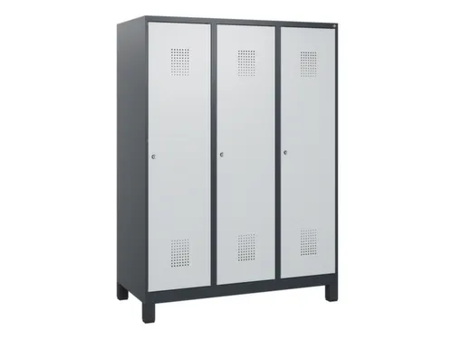 schoollocker,HxBxD 1630x1200x500mm,3vak,vak B 400mm,cil.-slot,voeten