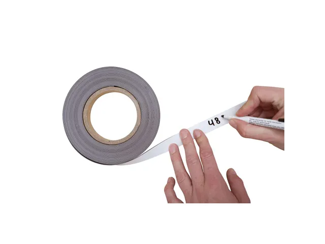 Bande magnétique MAUL 10mx20mmx1mm effaçable blanc