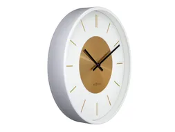 Wandklok NeXtime Retro II 25cm wit/goud metaal