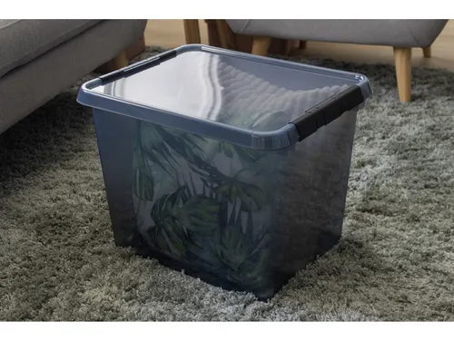 Comfort Line opbergbox 52L transparant grijs - 50x40x38cm