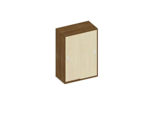 Schuifdeurkast 1150x800x430mm Romp Noten Decor Front Esdoorn