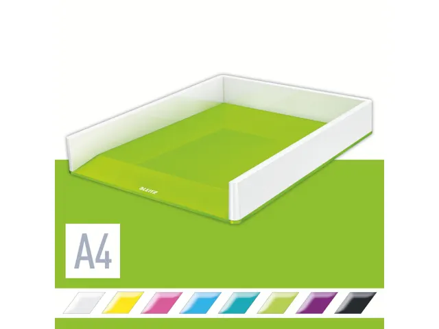 Brievenbak Leitz WOW A4 wit/groen