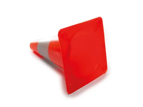 Rood/Zilveren Reflecterende Kegel 30cm