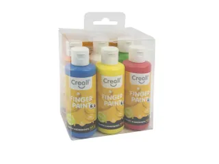 Vingerverf Creall Happy Ingredients 6 kleuren à 80ml - 1
