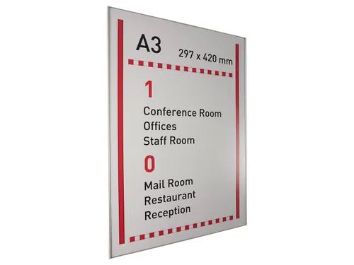 Menoor Deurbord Premium Vlak A3