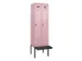 locker met bank,voor scheiding van kleding,HxBxD 2120x600x815mm,2vak