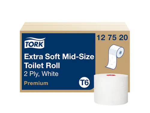 Toiletpapier Tork 2-laags Wit 127520 Compact T6