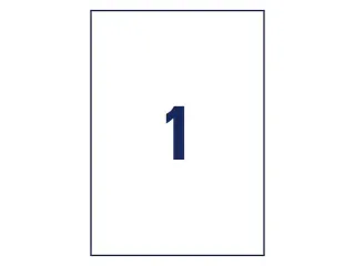 Adresetiket Avery J8567-25 210x297mm A4 Transparant Inkjet 25 stuks - 3