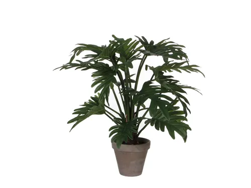 Kunstplant Mica Philodendron selloum groen in pot 50x60cm