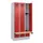 locker met bank,HxBxD 1950x900x815mm,3vak,vak B 300mm,cilinderslot