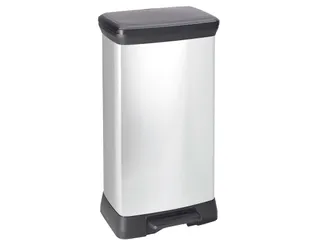 Pedaalemmer Decobin Duo 23+23 Liter Zilver Zwart - 1
