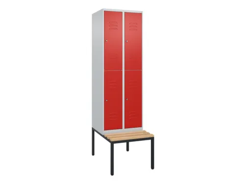 Dubbeldekse dekenkist,HxBxD 2120x600x815mm,2x2vak.,vak B 300mm