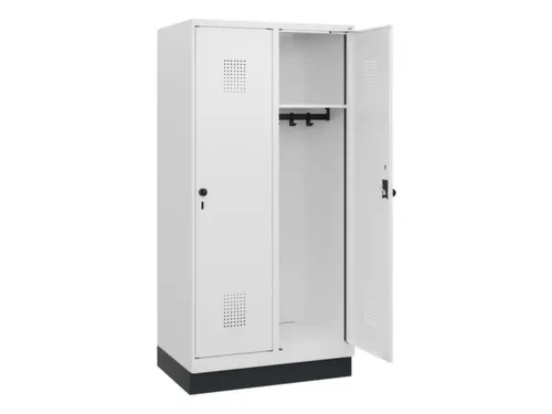schoollocker,HxBxD 1630x800x500mm,2vak,vak B 400mm,draaigrendel,sokkel