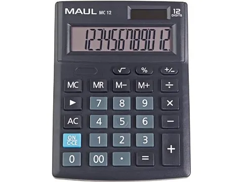 bureaurekenmachine MC 12, zwart