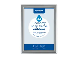 Europel Kliklijst Economy Outdoor A4 Zilver 25 mm waterdicht - 1
