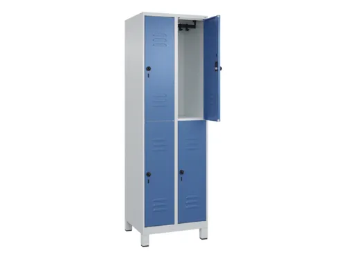 dubbeldekse locker,HxBxD 1950x600x500mm,2x2vak.,vak B 300mm