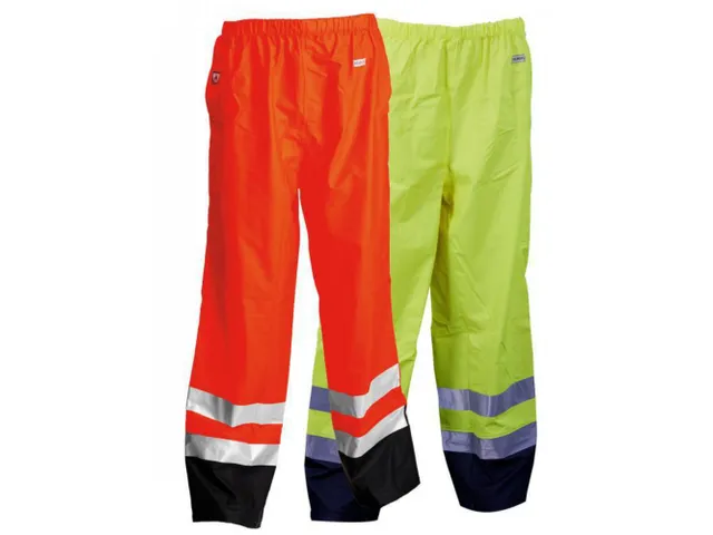 Lyngsøe FR-LR3052 regenbroek, geel/marineblauw, maat 4XL, per stuk