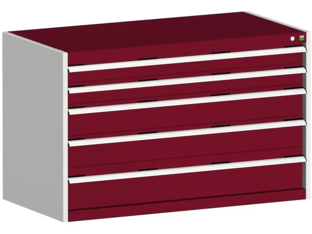 ladekast 800x1300x750mm 5laden zware lasten RAL7035 front RAL3004