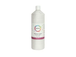 Plakkaatverf Qrea wit 1000ml - 2