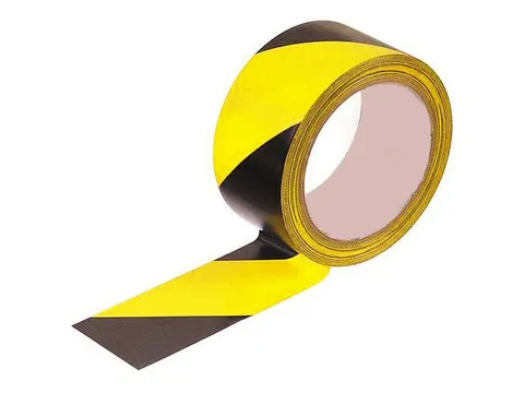 Vloertape 33mx50mm Geel/zwart 18 Rol
