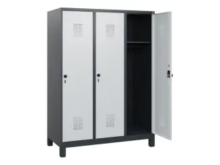 schoollocker,HxBxD 1630x1200x500mm,3vak,vak B 400mm,draaigrendel - 1