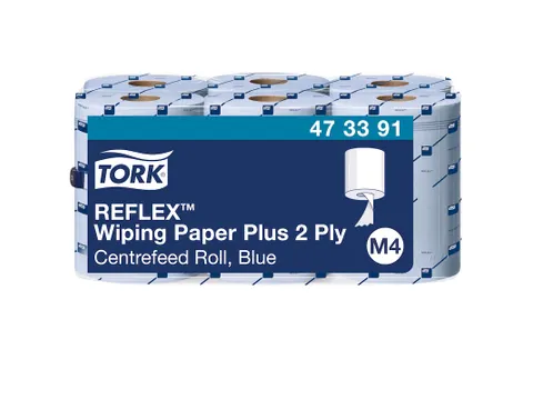 Tork 473391 Poetspapier M4 2-Laags Centerfeed Smartcore Blauw
