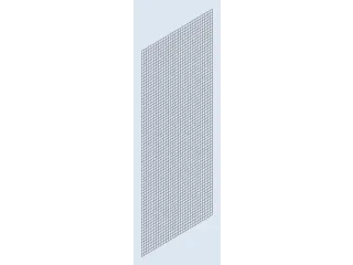 zijwand,v. inhaakstelling,HxD 3000x500mm,verzinkt,rooster,MW 50x50mm - 2