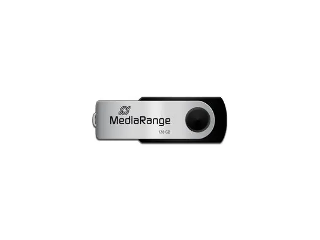 Mediarange Flexi Flash Drive 128Gb 15Mb/S Usb 2.0 Black-Silver