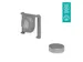 Addit kabelgeleider Grijs Magneetbevestiging 34.482