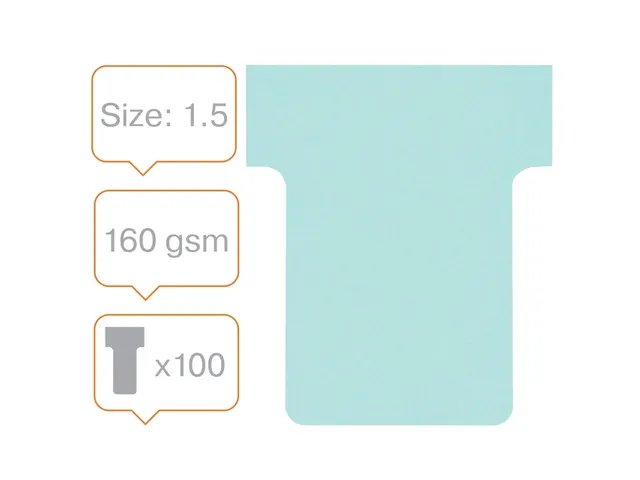 Planbord T-kaart Nobo nr 1.5 36mm blauw