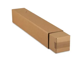 Verzendkoker Vierkant Telescoop 300x150x800-1500mm Bruin Bodem 10 stuk - 1