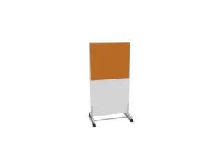 scheidingswand,HxB 1545x800mm,Bl-wit,BN3005-geel - 2