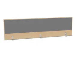 opzetpaneel,v. bureau,aanbouw achter,B 2000mm,NE-esdoorn,BN8078-grijs