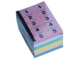 Nummerblok 1-1000 assorti 6 stuks