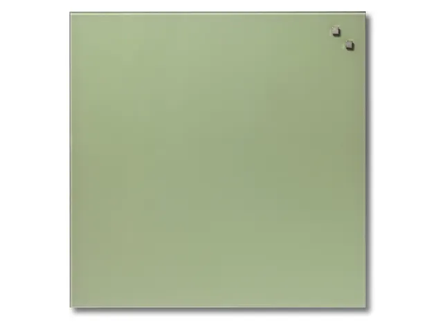 Glasmagneetbord Naga 45x45cm retro groen