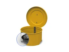 onderdelenreiniger,staal gelakt,4l,HxØ 152x264mm,vlamblokkering