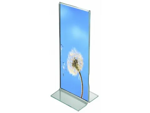 Folderstandaard 1/3 A4 Acryl Staand T-standaard Voordeelbundel