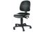 Discountoffice Werkplaatsstoel 420-550mmx440mmx420mm PU-Schuim Zwart Wielen
