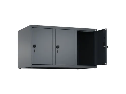 opzetkast,v. locker,3vak.,vak B 300mm,HxBxD 500x900x500mm,vleugeldeur