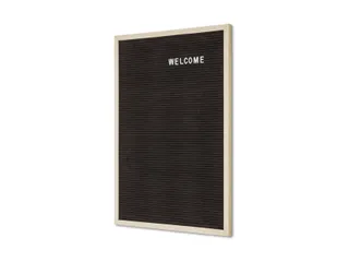 Letterbord Zwart 40x60cm licht houten frame - 10
