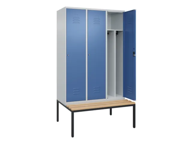 locker voor scheiding van kleding,HxBxD 2120x1200x815mm,3vak