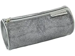 Etui Eberhard Faber glitter grijs rond model