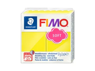 Boetseerklei Fimo soft 57 gram limoengeel - 2