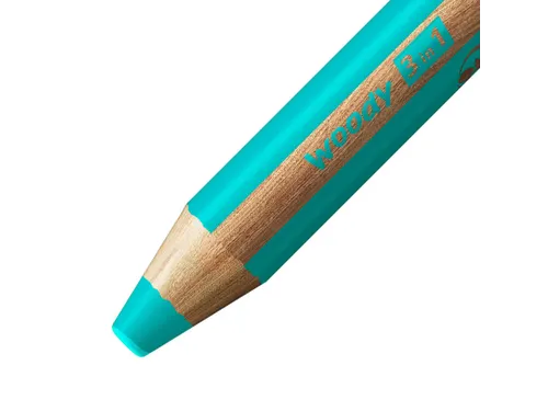 Kleurpotloden STABILO 880 woody 3 in 1 multitalent turquois