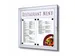Vitrine à Menus d'extérieur avec panneau Logo 2x A4 Paysage Argent