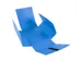Map uitrekbare rug+3 klep klittenb blauw