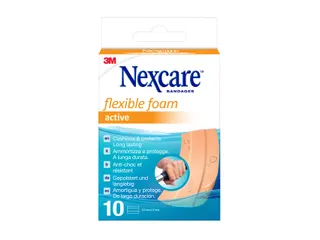 Wondpleister Nexcare active flexible foam waterbestendig 6x10cm 10 stu - 1