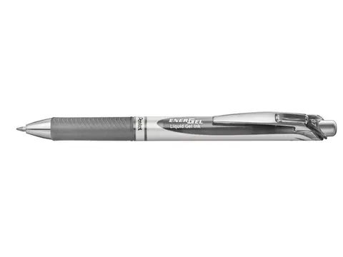 Gelschrijver Pentel BL77 Energel medium grijs 0.35 mm